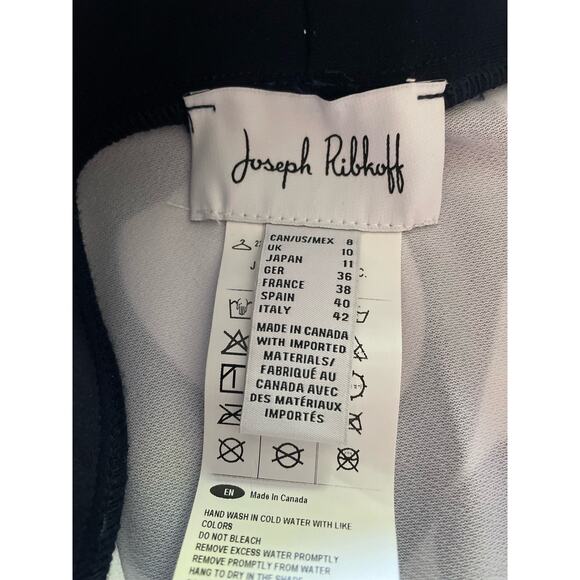 Joseph Ribkoff Dark Blue White Abstract Two Piece Skirt w Top Set Size 8 - Picture 6 of 9